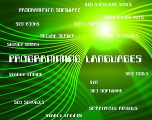 Image showing Programming Languages Represents Software Development And Foreig