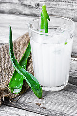 Image showing Healing drink with aloe