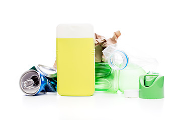 Image showing Photography of used plastic bottles
