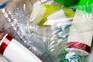 Image showing Picture of utilized plastic bottles