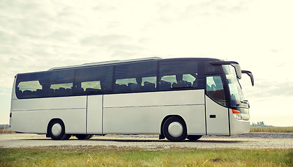 Image showing tour bus driving outdoors