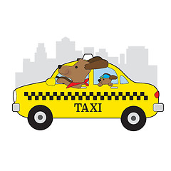 Image showing New York Taxi Dog