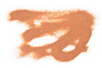 Image showing sand on white