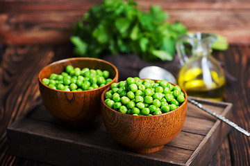 Image showing green peas