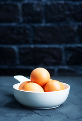 Image showing raw eggs