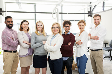 Image showing happy business team in office