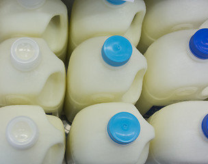 Image showing milk bottles