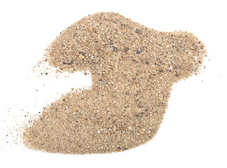 Image showing sand on white