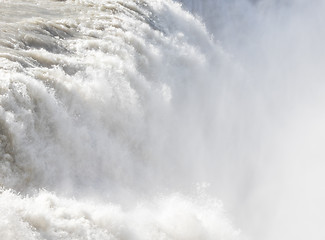 Image showing Gullfoss waterfall - Iceland - Detail