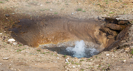 Image showing Little geyser - Iceland