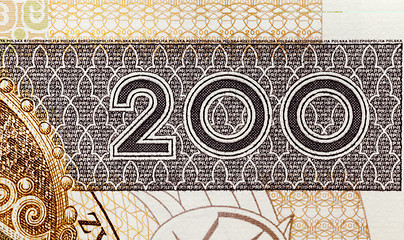 Image showing Polish Zloty closeup