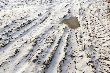 Image showing land covered with snow