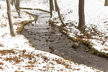 Image showing River winter dream