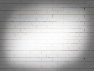 Image showing White brickwall