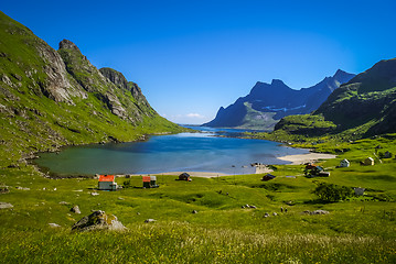 Image showing Countryside near Bunes beach