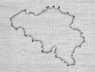Image showing Textured map of Belgium,