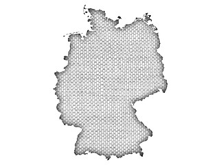 Image showing Textured map of Germany,