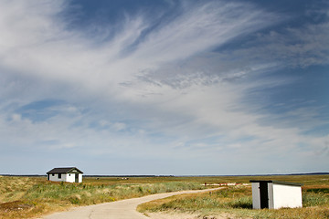 Image showing House in a Danish landscapes in the summer