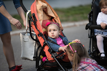 Image showing babies in the park