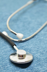 Image showing Medical Stethoscope on a blue background