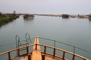 Image showing Boats on the river