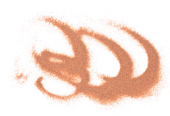 Image showing pile of red sand