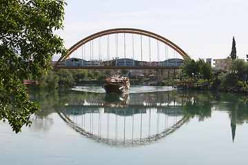 Image showing Bridge with houses