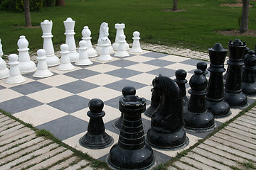 Image showing Outdoor chess