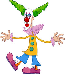 Image showing circus clown character cartoon