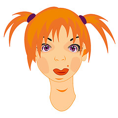 Image showing Girl with redheads hair