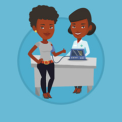 Image showing Blood pressure measurement vector illustration.