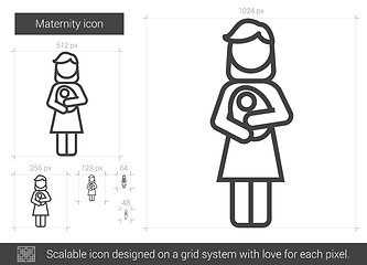 Image showing Maternity line icon.