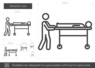 Image showing Stretcher line icon.