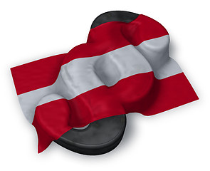 Image showing paragraph symbol and austrian flag - 3d rendering