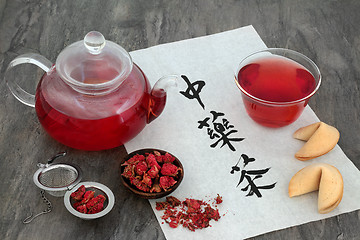 Image showing Pomegranate Flower Herb Tea