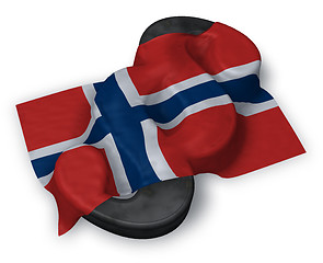 Image showing paragraph symbol and flag of norway - 3d rendering