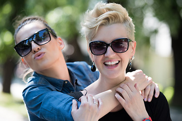 Image showing women with sunglasses