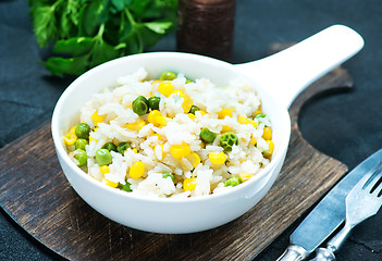 Image showing rice with vegetables