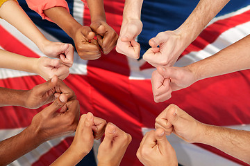 Image showing hands of international people showing thumbs up