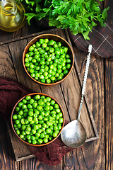 Image showing green peas