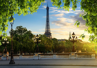 Image showing View from Pont Alexandre III