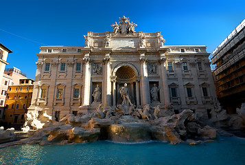 Image showing Trevi Fountain in the morning