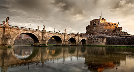 Image showing Bridge and mausoleum