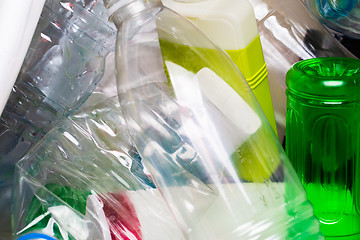 Image showing Photo of utilized plastic bottles