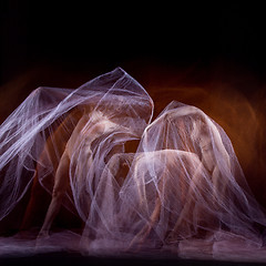 Image showing The sensual and emotional dance of beautiful ballerina