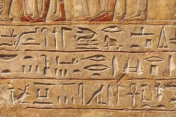 Image showing Ancient Hieroglyphic Script