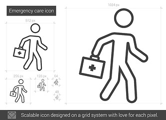 Image showing Emergency care line icon.