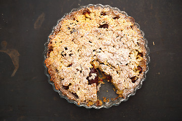 Image showing Cake with plums.