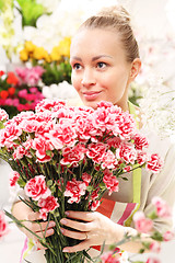 Image showing A bouquet of cut flowers