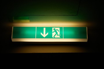 Image showing Emergency Exit Sign